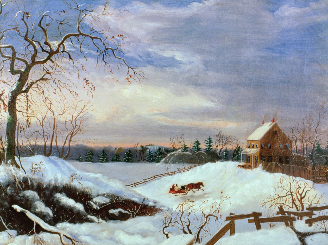 Scena di neve, New England da American School