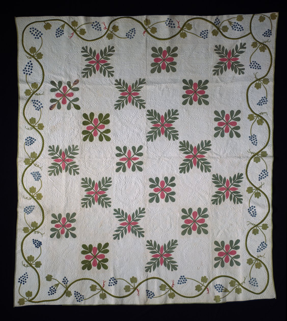Trapunta applique, c.1850-70 da American School