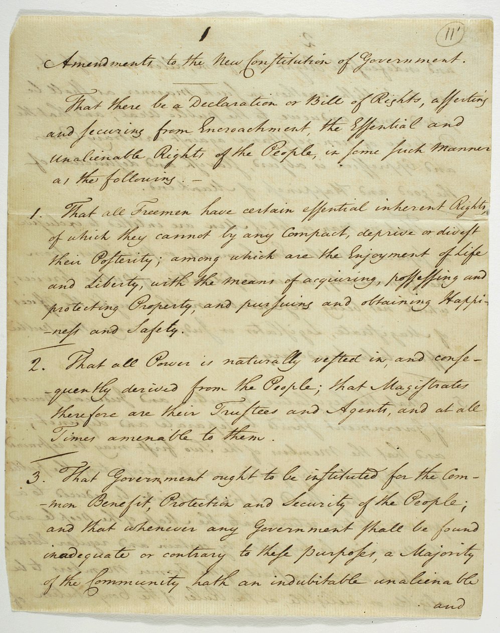 La Carta dei Diritti, copia firmata a Federal Hall, 1789 da American School