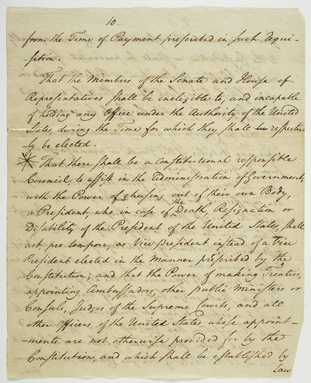 La Carta dei Diritti, copia firmata a Federal Hall, 1789 da American School