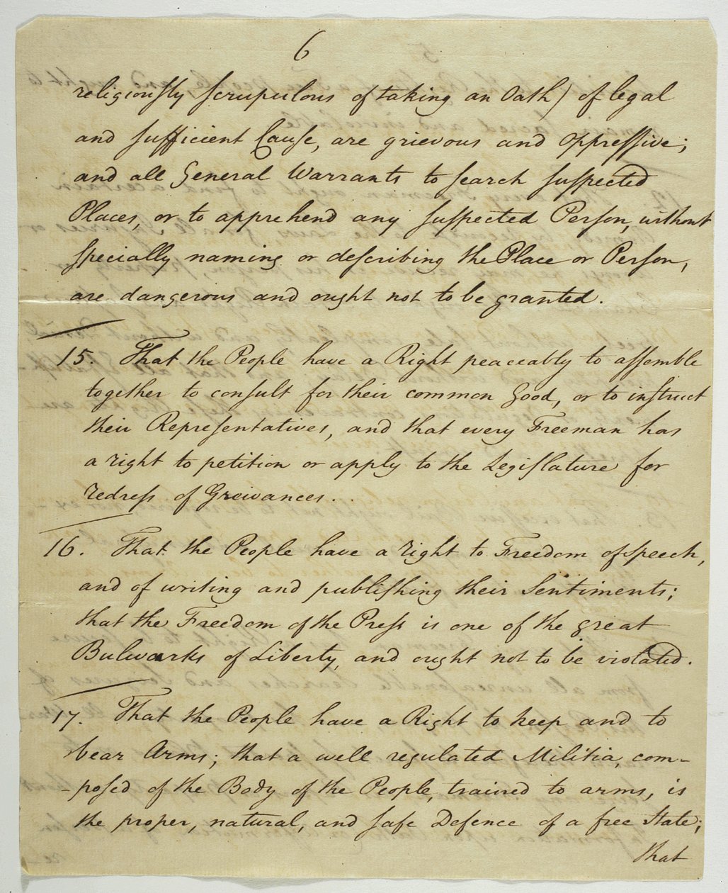 La Carta dei Diritti, copia firmata a Federal Hall, 1789 da American School