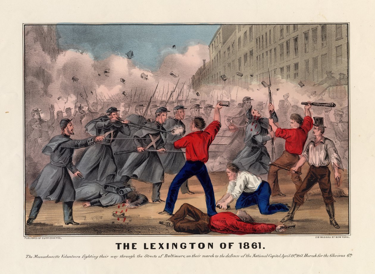 La Lexington del 1861, pub. da Currier & Ives, c.1861 da American School