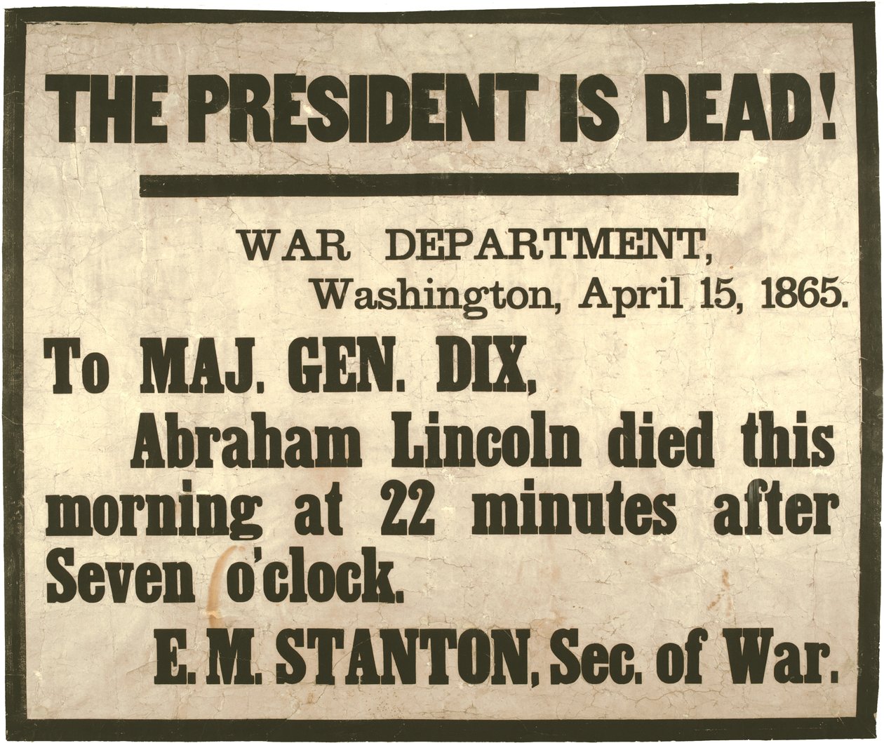 Il presidente è morto, 15 aprile 1865 da American School