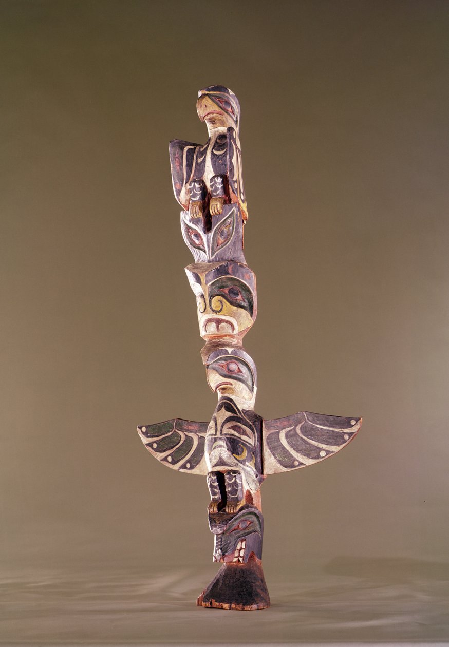 Totem del Clan degli Uccelli Tinglit da American School