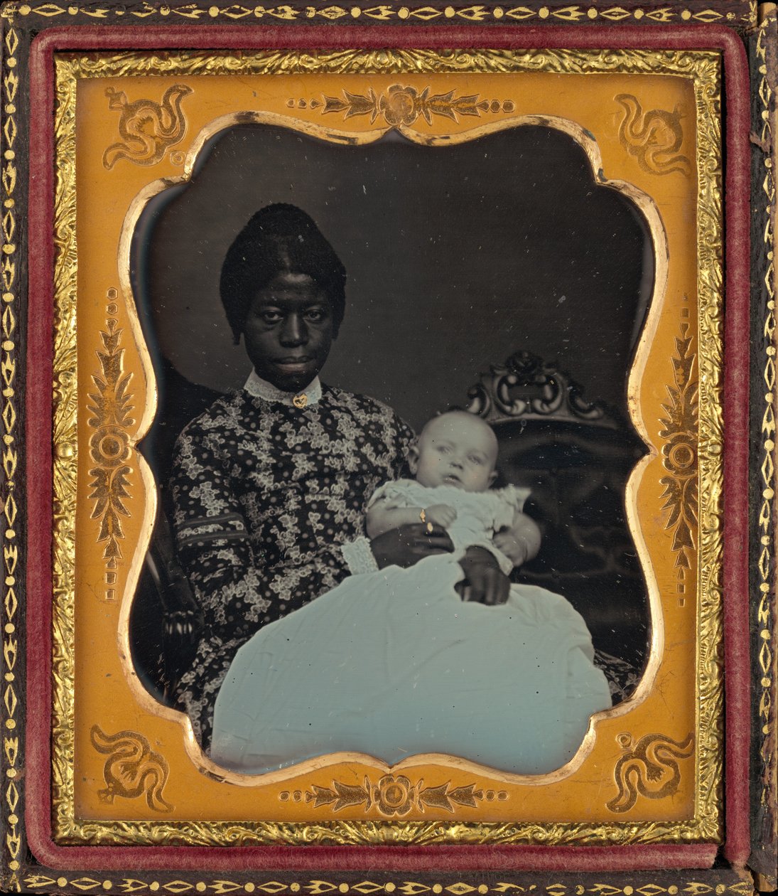 Ritratto di una donna e un bambino da American 19th Century
