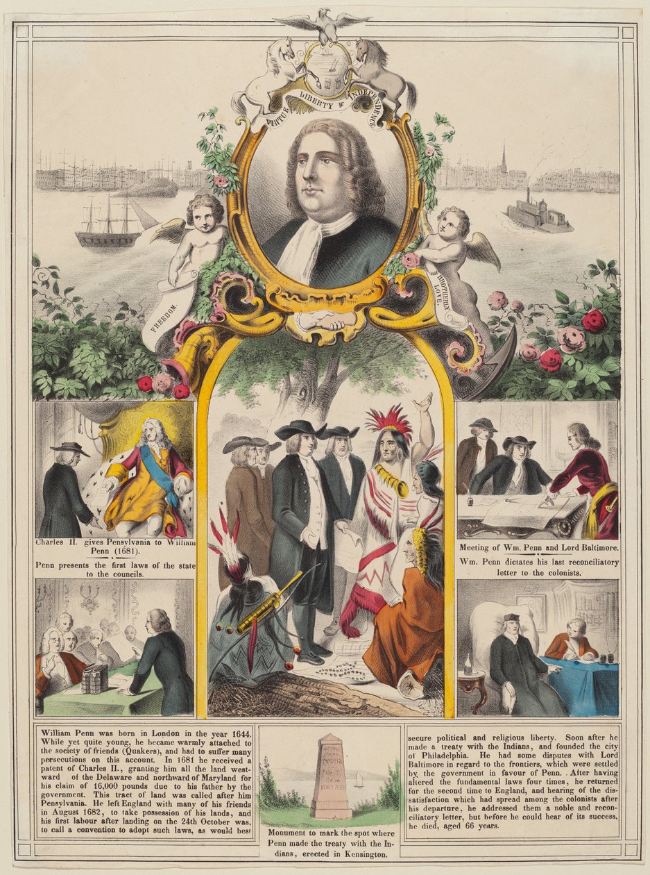 La storia di William Penn da American 19th Century