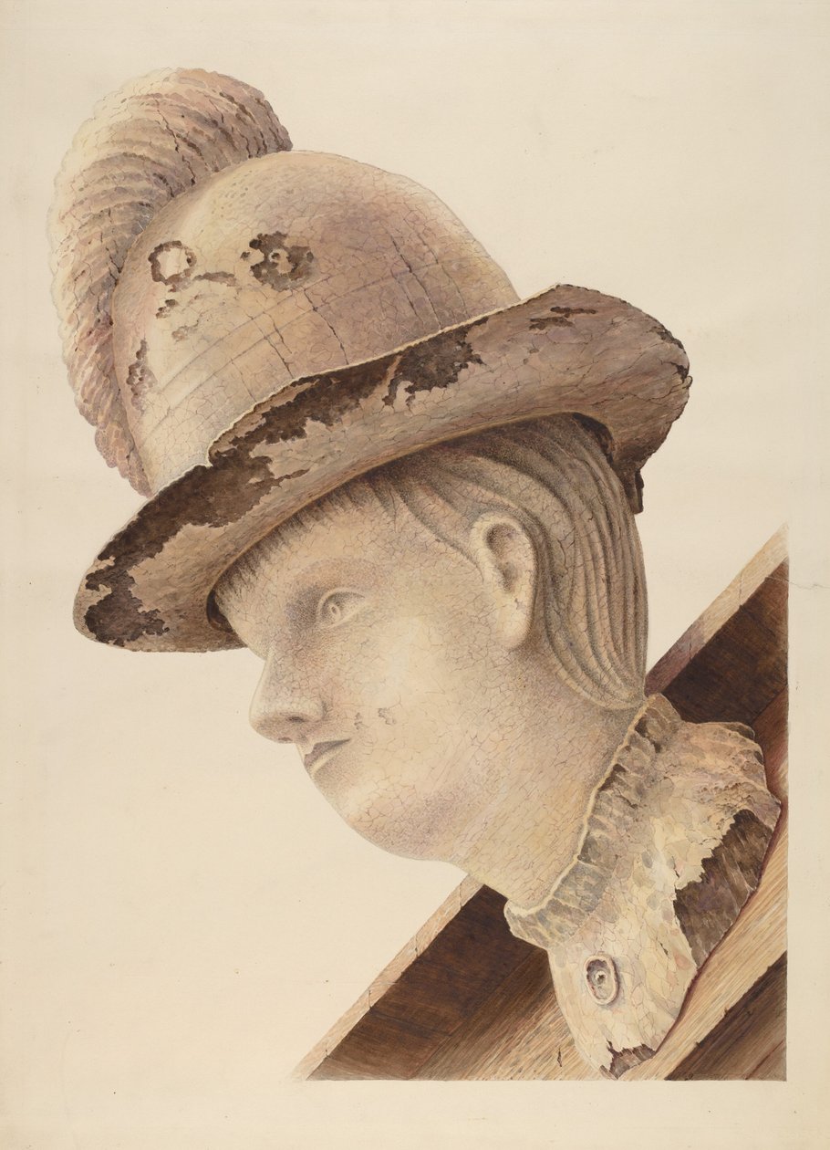 Polena della goletta "Haroldine" da American 20th Century