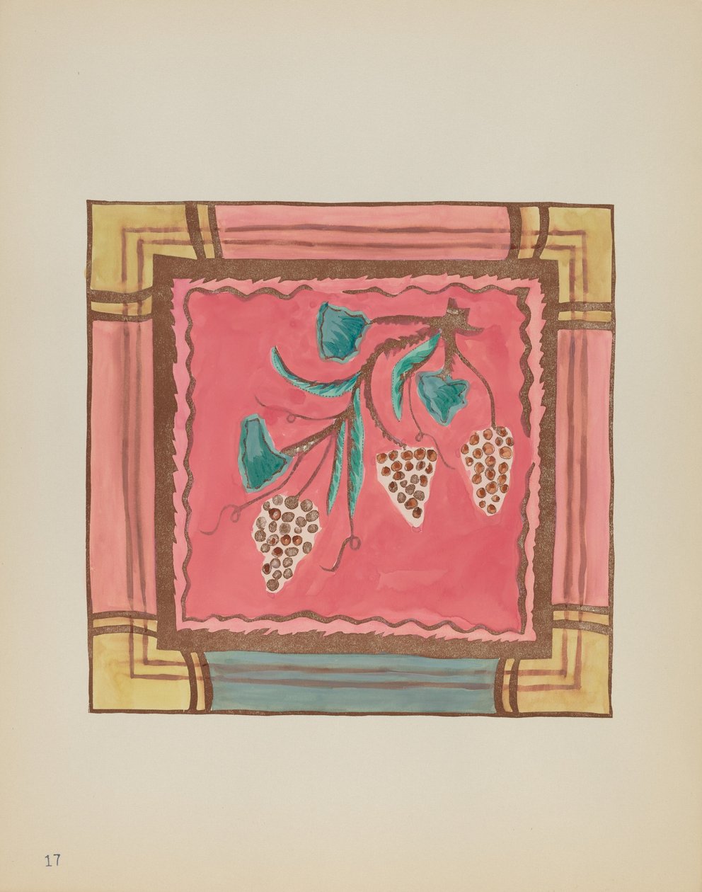 Tavola 17: Uva, Pannello dell