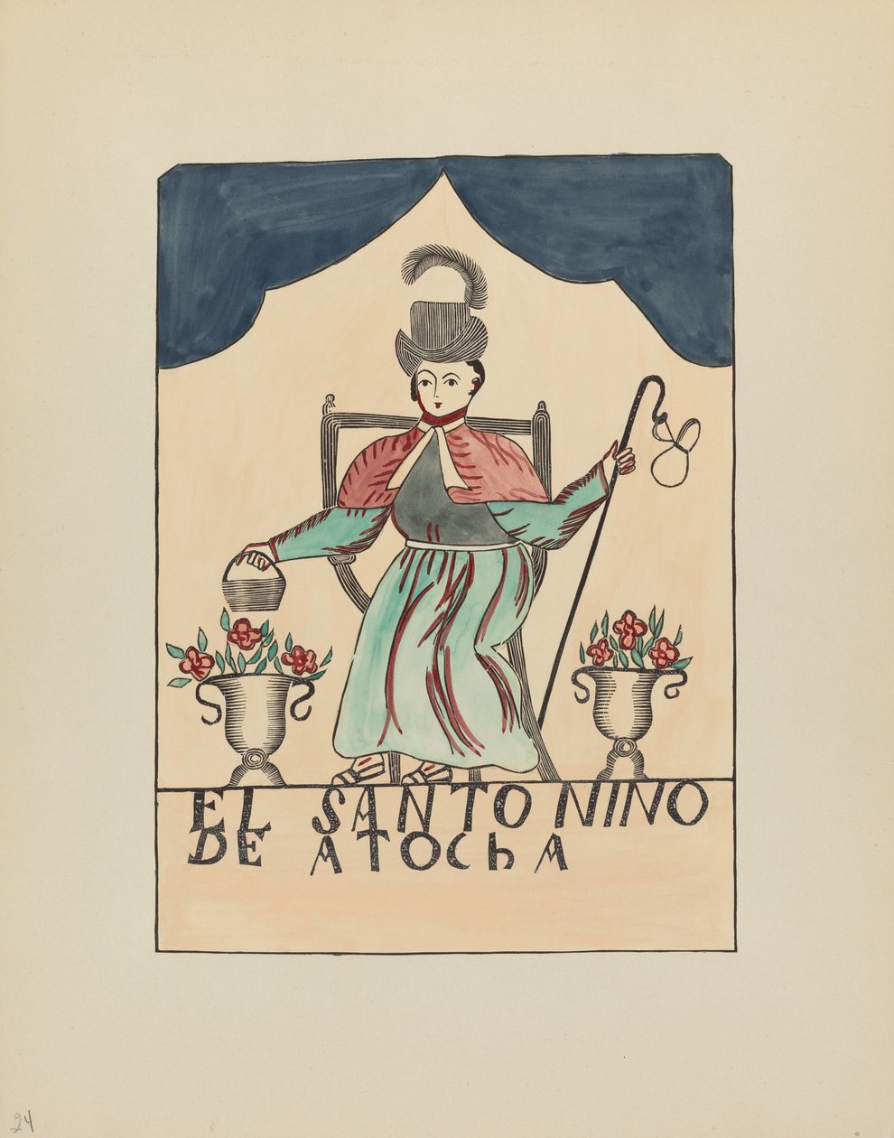 Tavola 24: Il Bambino Perduto di Atocha: Dal Portfolio "Designs Coloniali Spagnoli del Nuovo Messico" da American 20th Century