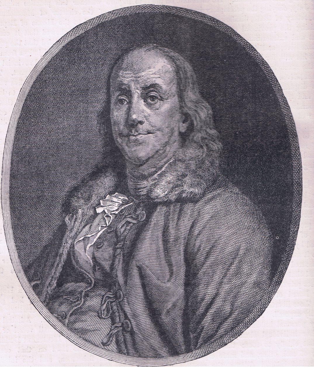Benjamin Franklin, illustrazione da Cassells History of the United States pubblicata da Cassell, Petter & Galpin, c.1900 da American English school