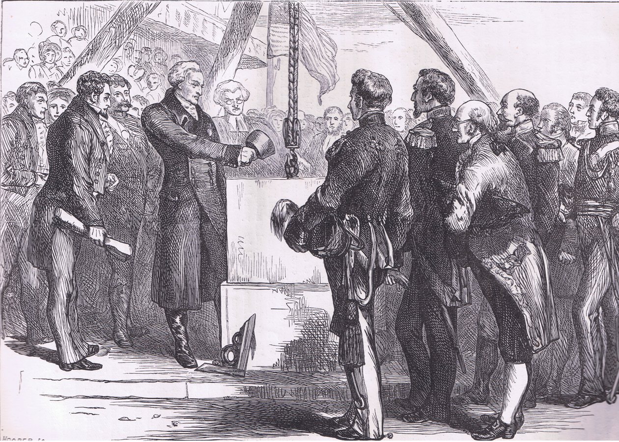 Lafayette posa la prima pietra del Monumento di Bunker