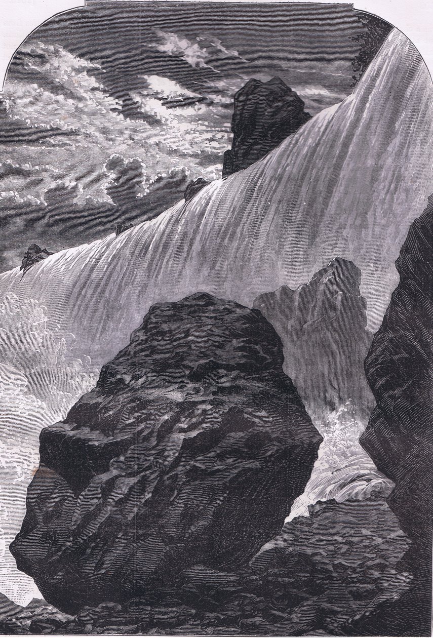 Cascate del Niagara, illustrazione da Cassells History of the United States pubblicata da Cassell, Petter & Galpin, c.1900 (litografia) da American English school