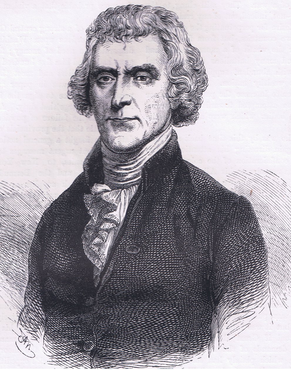 Thomas Jefferson, illustrazione da Cassells History of the United States pubblicata da Cassell, Petter & Galpin, c.1900 (litografia) da American English school
