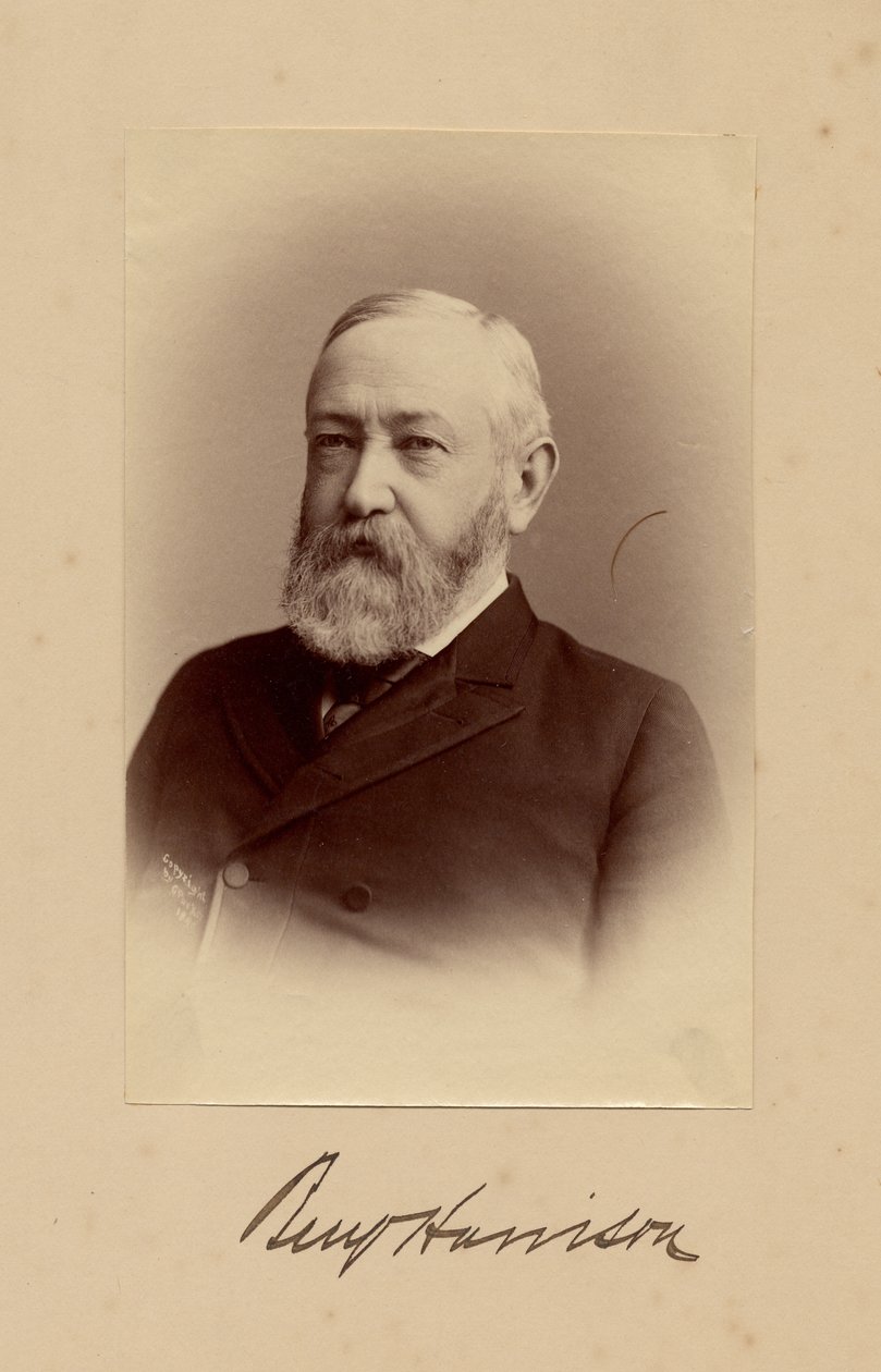 Benjamin Harrison (1833-1901), 23º Presidente degli Stati Uniti da American Photographer