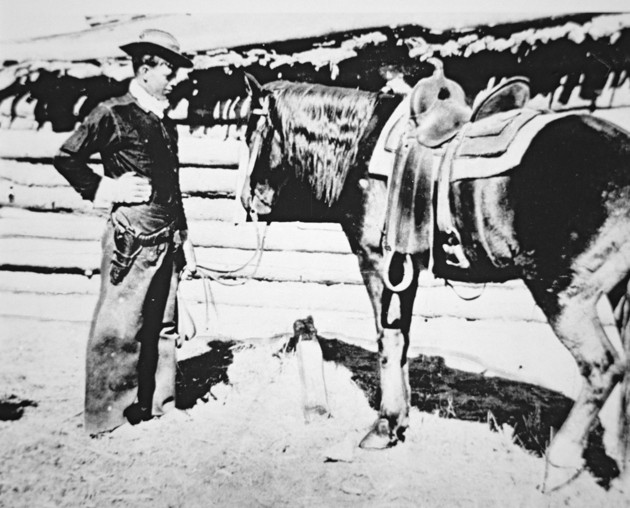 Butch Cassidy (1866-1908/09) con il suo cavallo da American Photographer