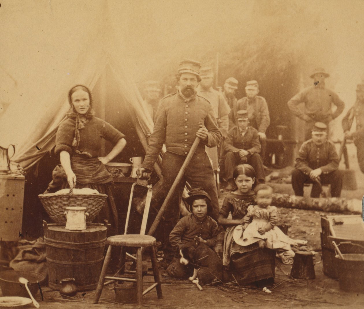 Campo della 31ª Fanteria della Pennsylvania vicino a Washington, D.C., 1862 da American Photographer