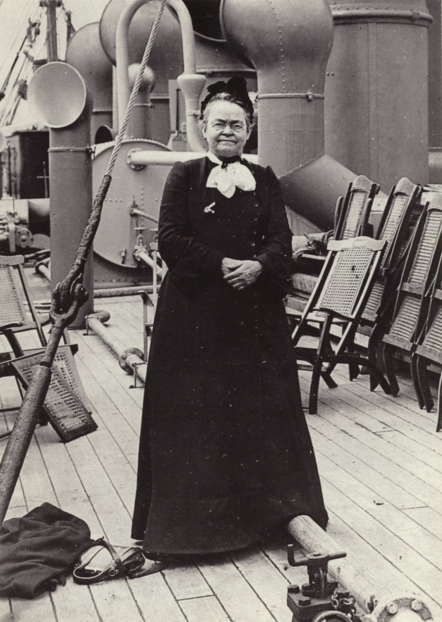 Carrie Nation (1846-1911), attivista radicale americana per la temperanza, c1905 (foto b/n) da American Photographer