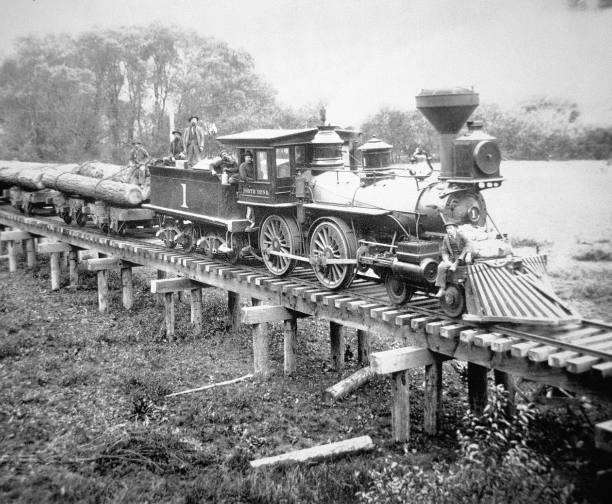 Treno merci, Coss County, Oregon, c.1880 da American Photographer