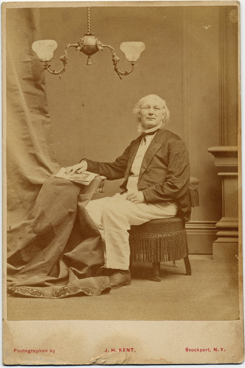 Horace Greeley (1811-72), politico e editore di giornali americano da American Photographer