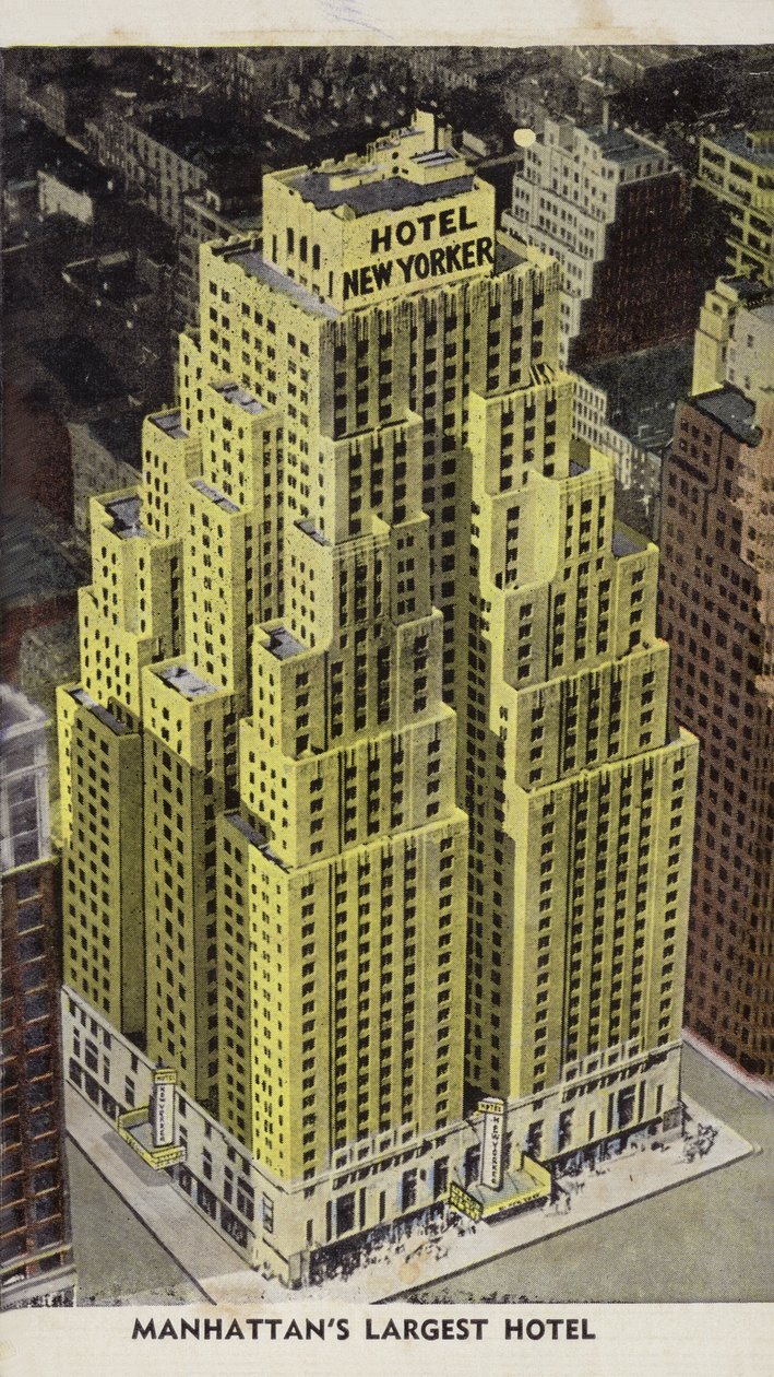 Hotel New Yorker, il più grande albergo di Manhattan, New York City, USA (foto a colori) da American Photographer