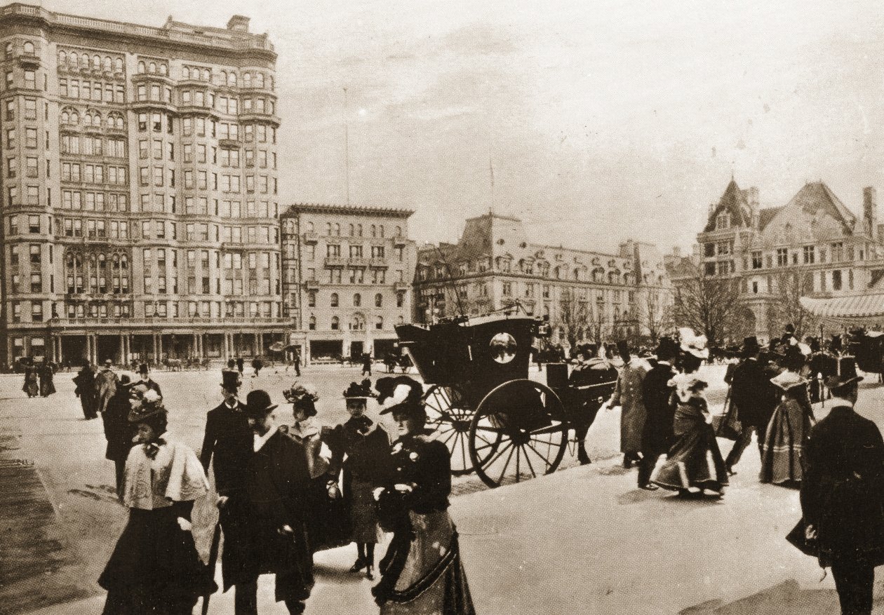 Davanti al Plaza Hotel, New York City, 1896 da American Photographer