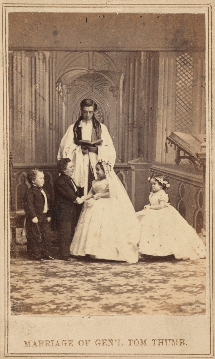 Matrimonio del generale Pollicino, 1863 (foto) da American Photographer