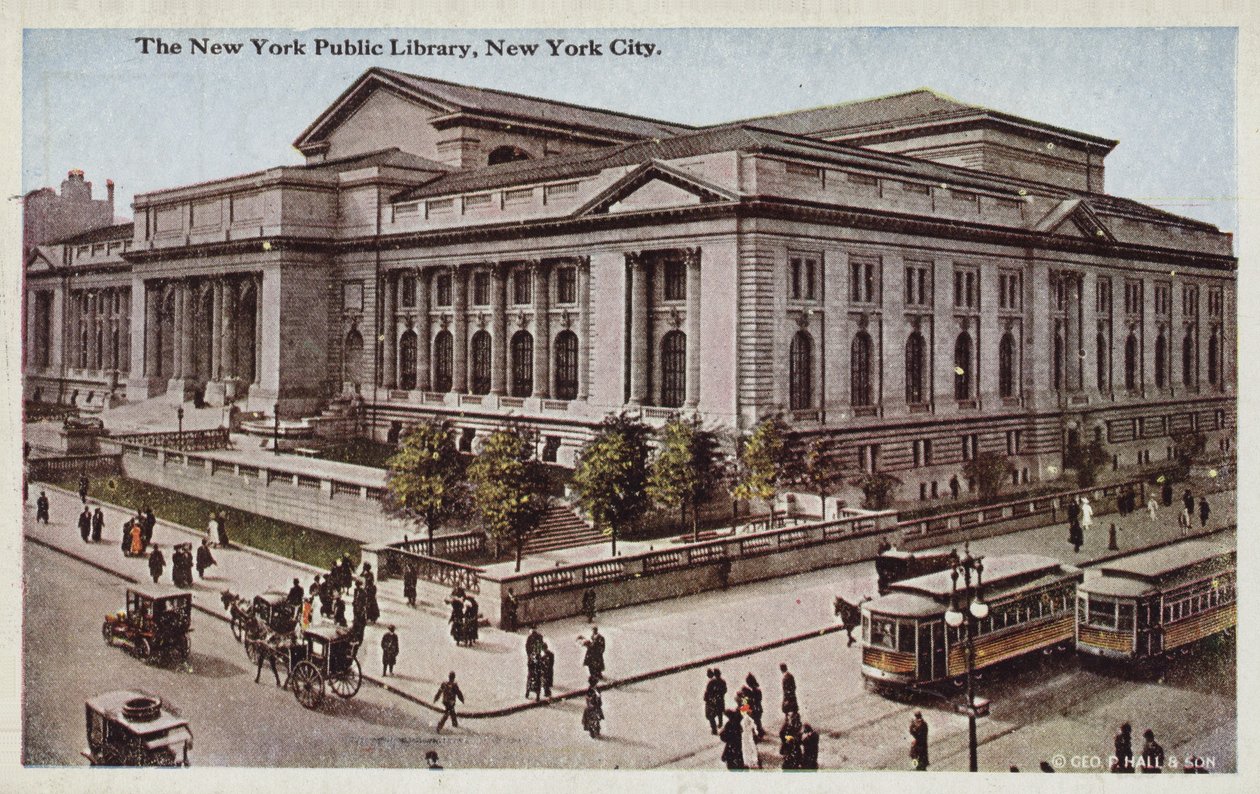 Biblioteca pubblica di New York, New York City, USA (foto a colori) da American Photographer