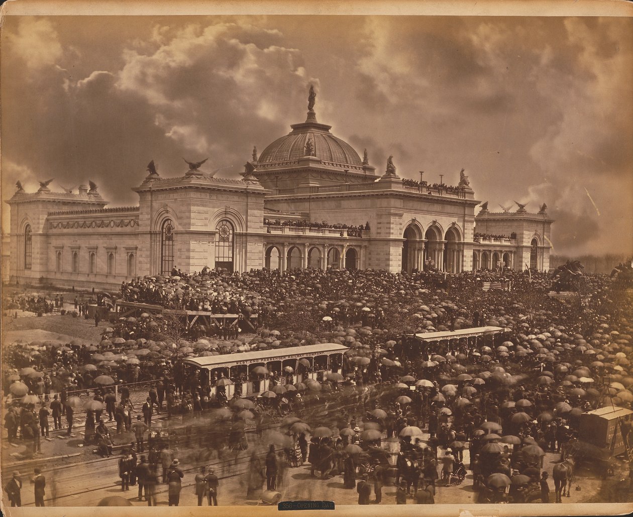Giorno di apertura, "Gli Oratori", Esposizione Internazionale del Centenario del 1876, Filadelfia da American Photographer