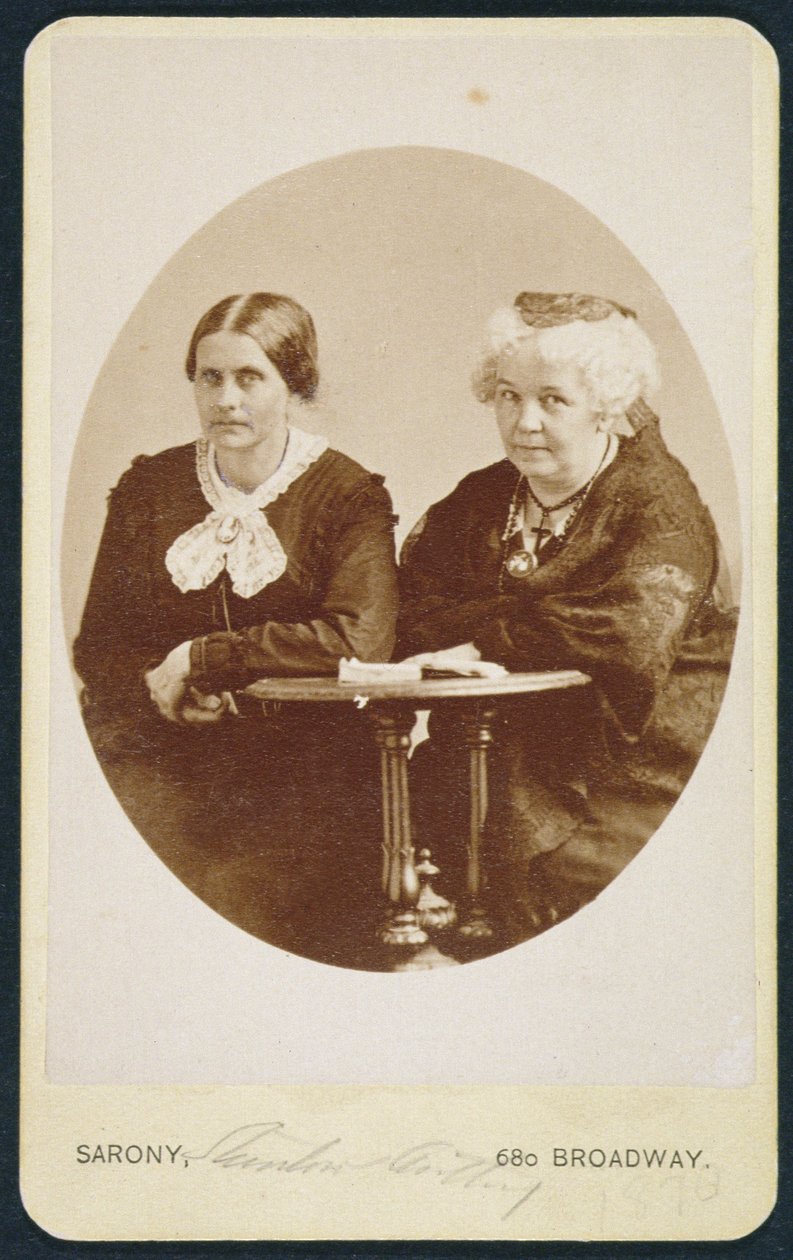 Ritratto di Elizabeth Cady Stanton (1815-1902) e Susan B. Anthony (1820-1906), c.1880 da American Photographer