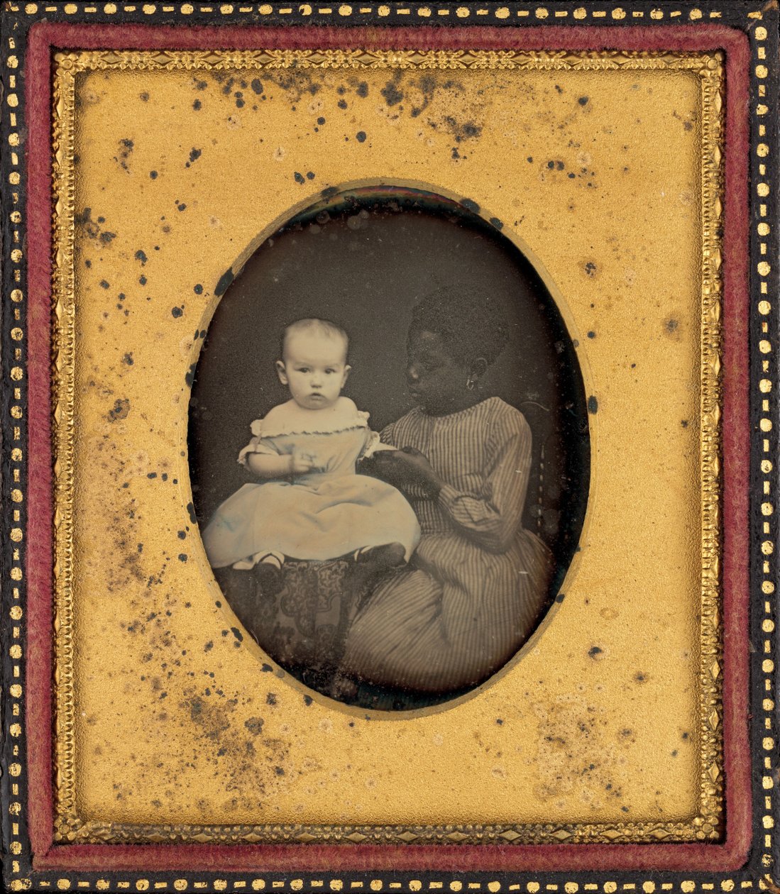 Ritratto di bambino e giovane donna, 1850 ca. 1850 (foto) da American Photographer