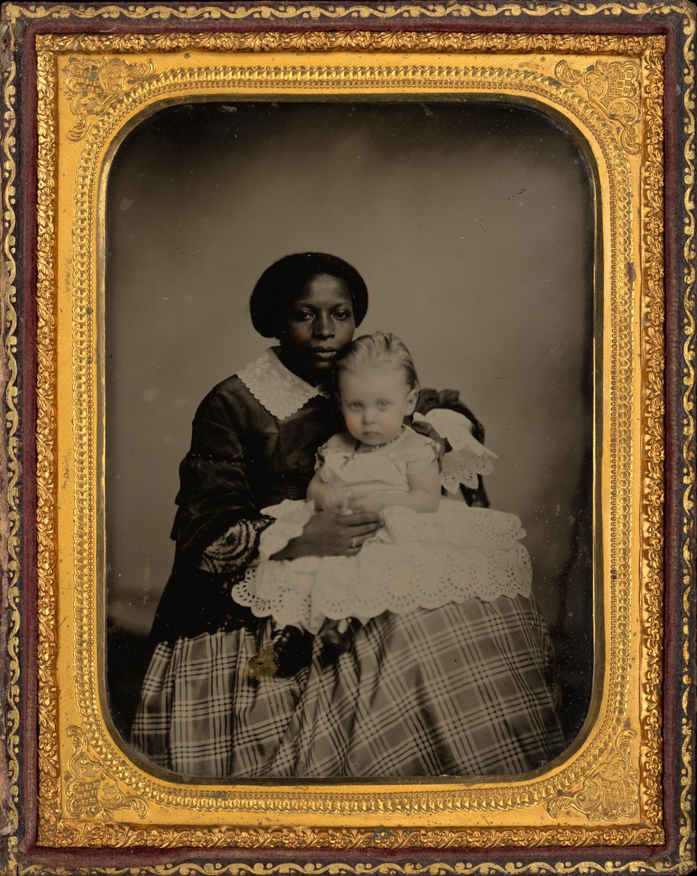 Ritratto di donna e bambino, 1860 ca. 1860 (foto) da American Photographer