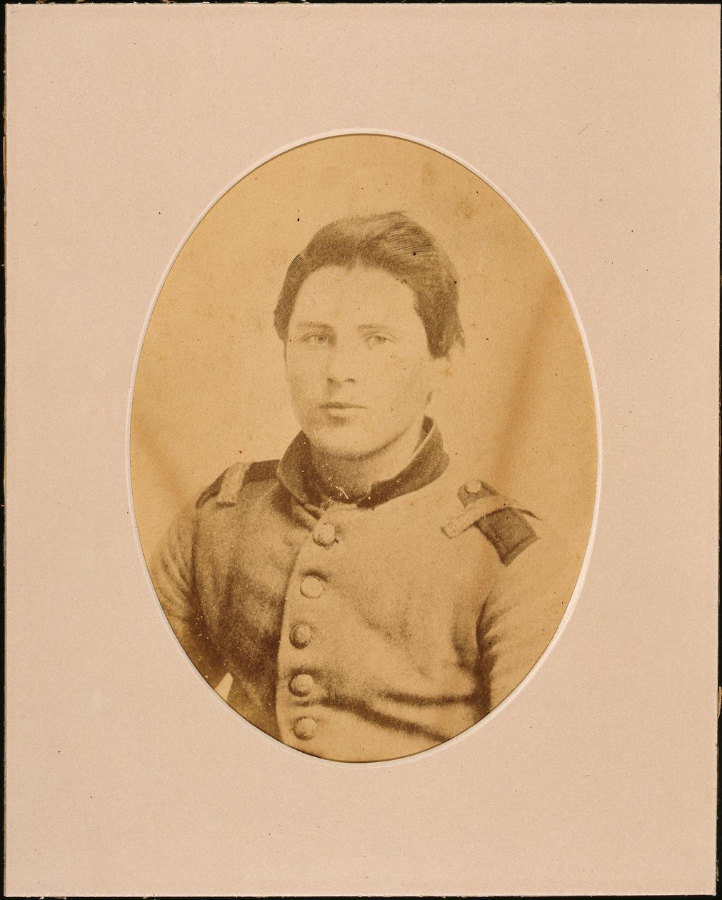 Ritratto di un soldato non identificato (foto seppia) da American Photographer