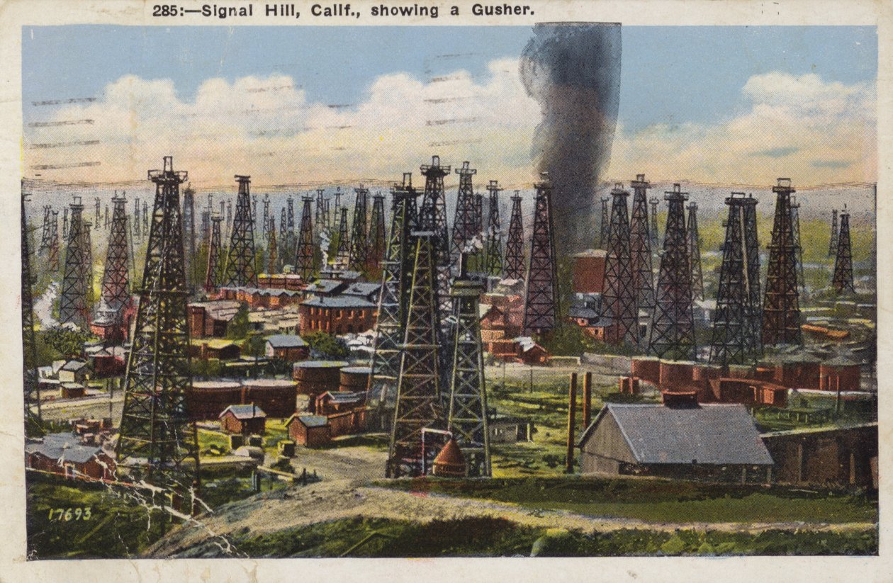 Signal Hill, California, che mostra un Gusher (foto) da American Photographer