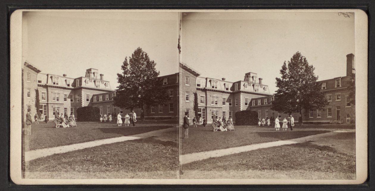 Vedute stereoscopiche della Comunità Oneida, c.1870 (foto in bianco e nero) da American Photographer