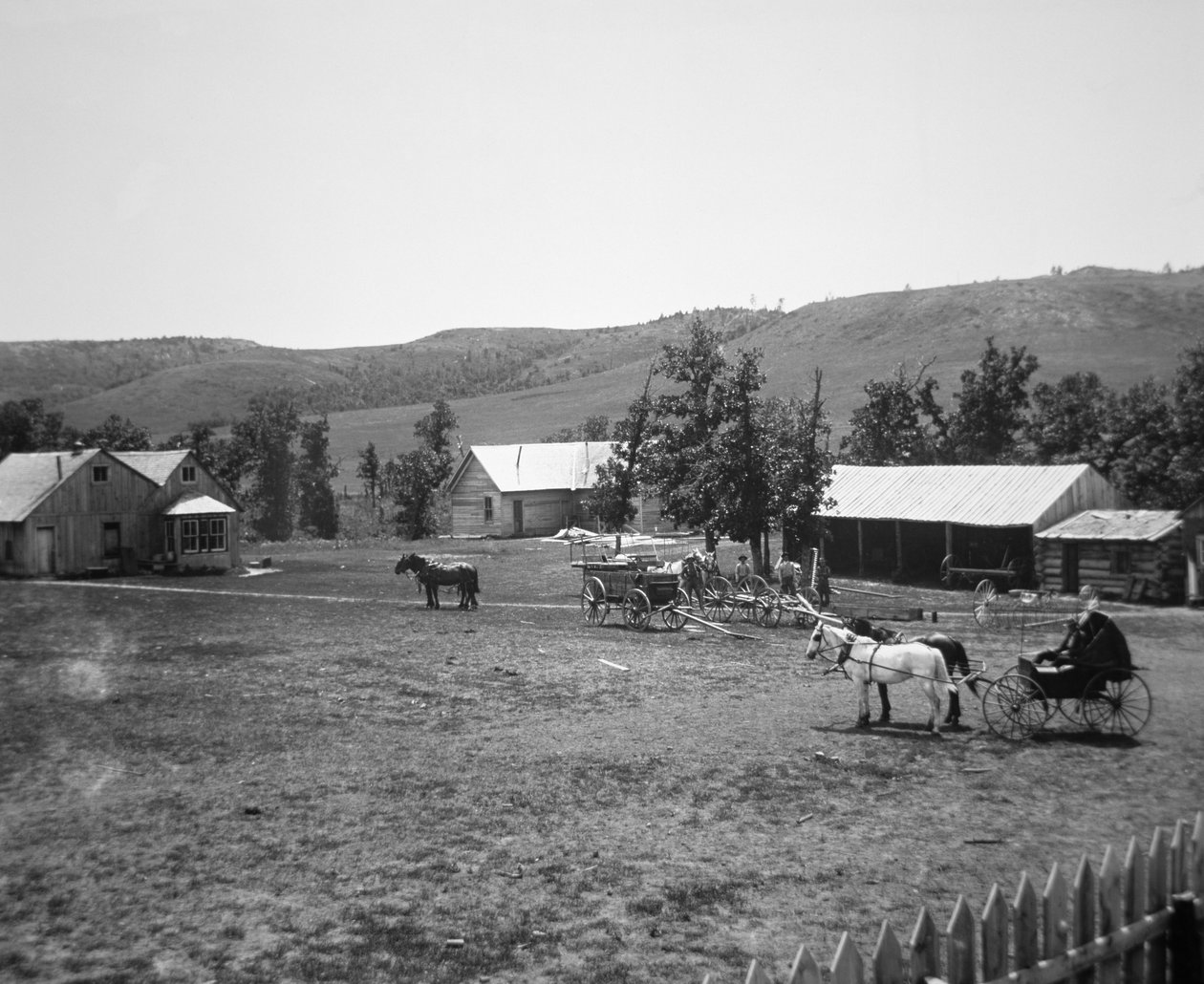 Il ranch Haylie, Contea di Crook, Wyoming, c.1890 da American Photographer