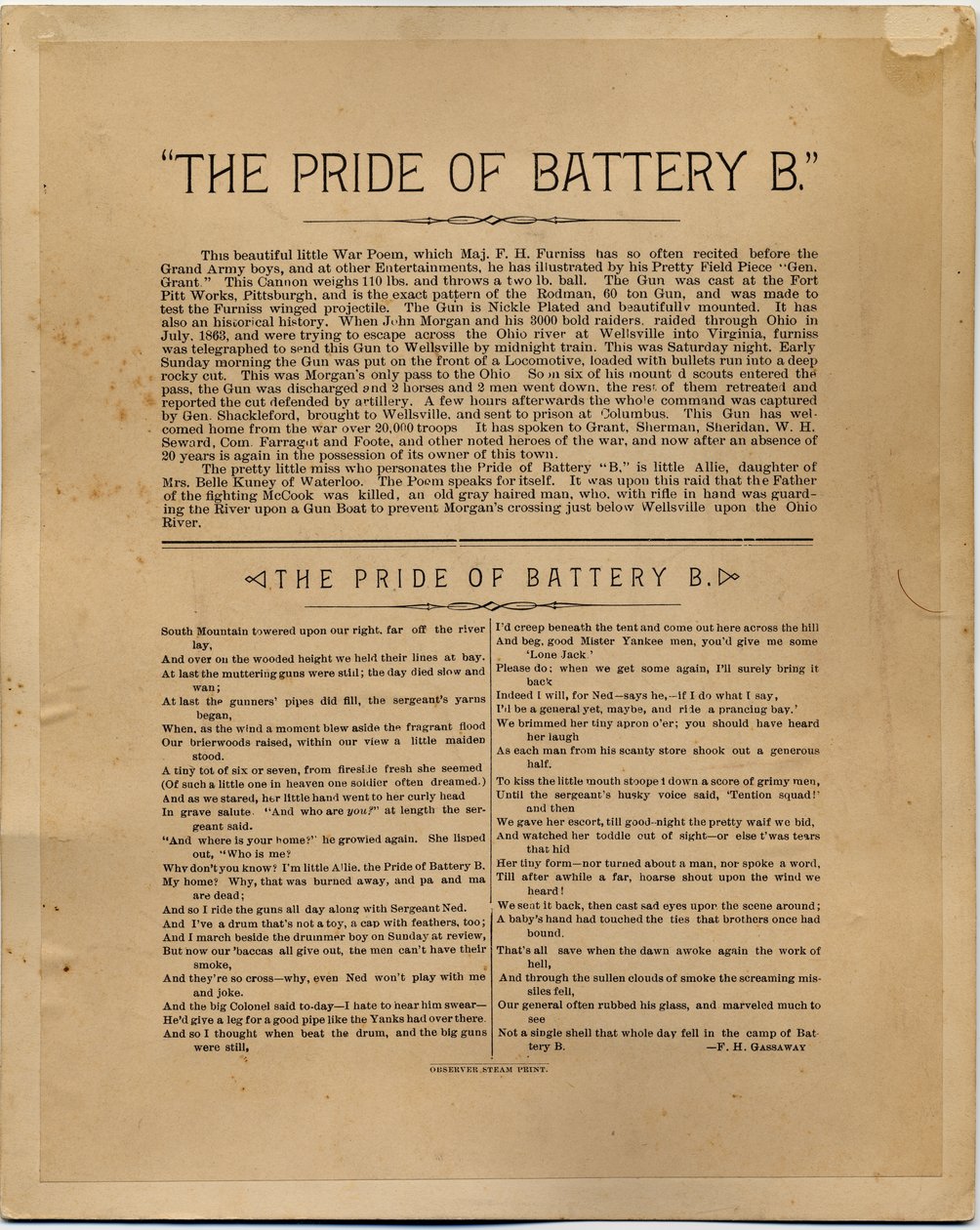 The Pride of Battery B, di Frank H Gassaway da American Photographer