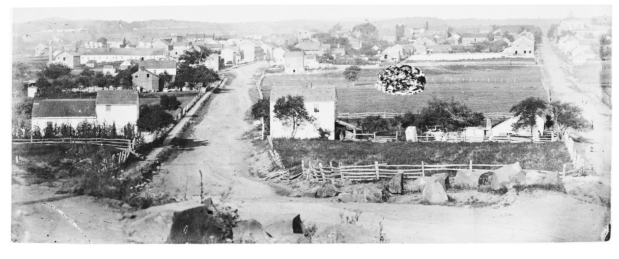 Vista di Gettysburg (foto b/n) da American Photographer