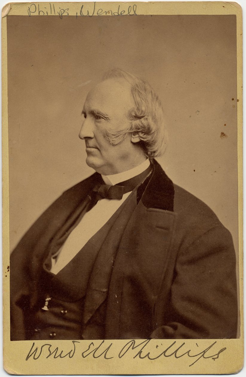 Wendell Phillips (1811-84), abolizionista americano e sostenitore dei nativi americani da American Photographer
