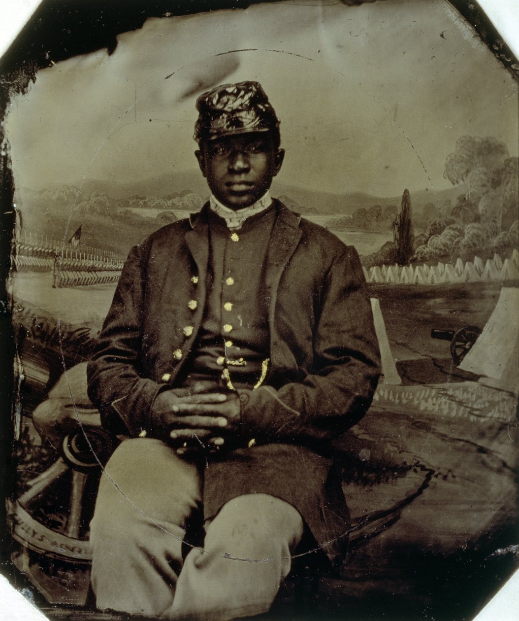 Abraham F. Brown, del 54° Fanteria del Massachusetts, c.1863 da American School