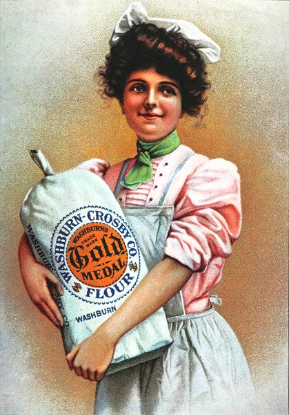 Pubblicità per la farina Gold Medal da American School