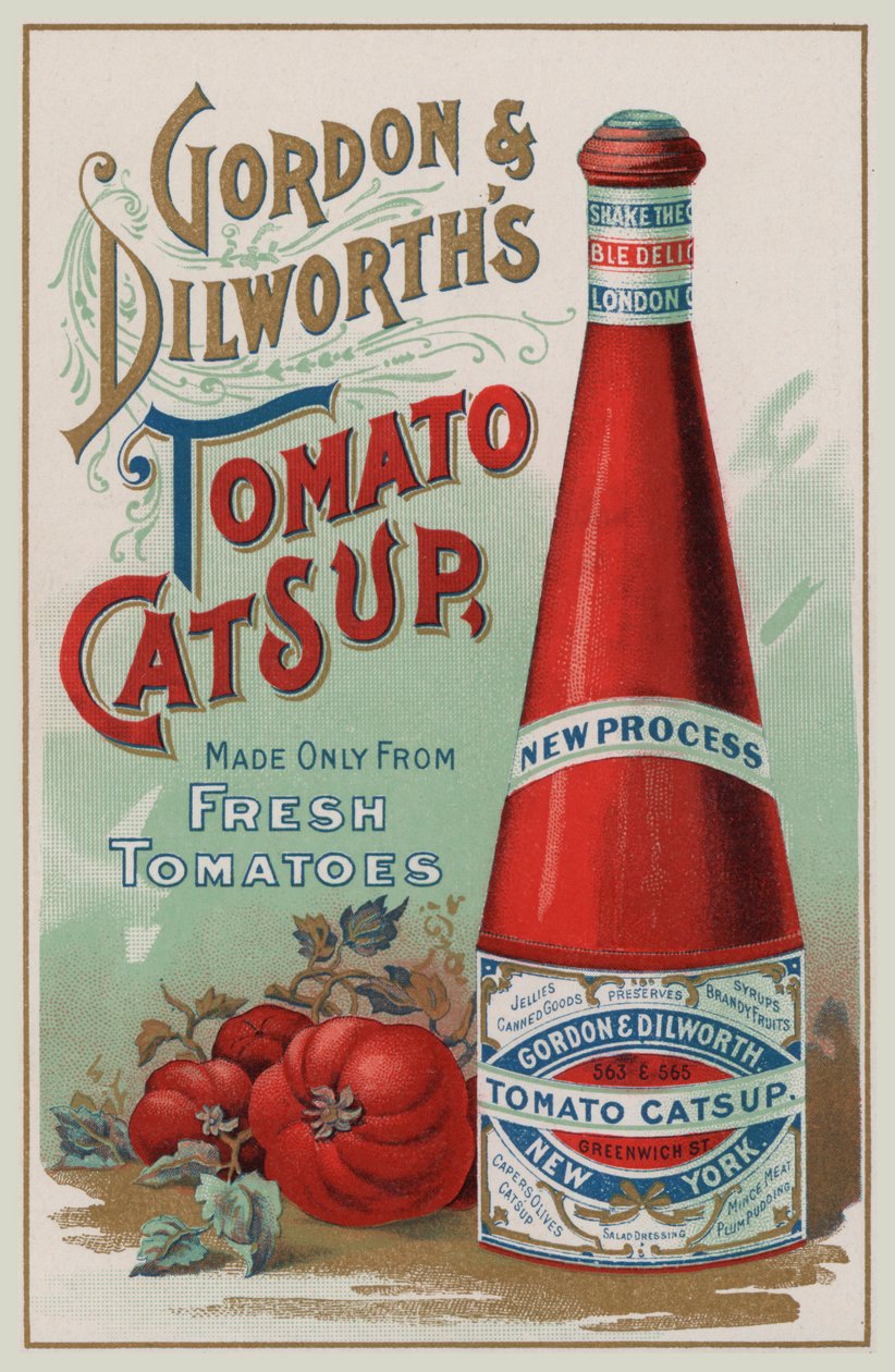 Pubblicità per il concentrato di pomodoro di Gordon  Dilworth (cromolitografia) da American School