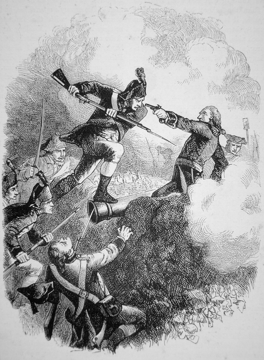 Il generale americano Anthony Wayne cattura la roccaforte britannica a Stony Point con un audace attacco alla baionetta nel luglio 1779 da American School
