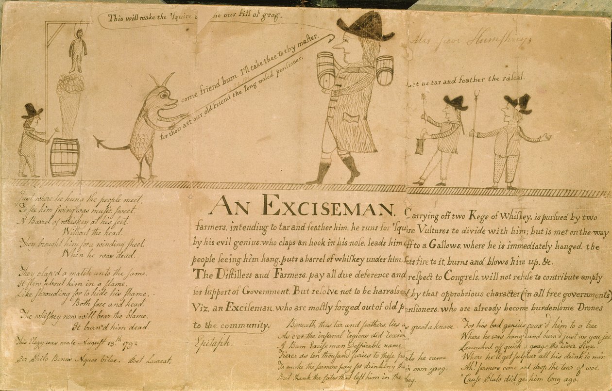 Un esattore, c.1790 da American School