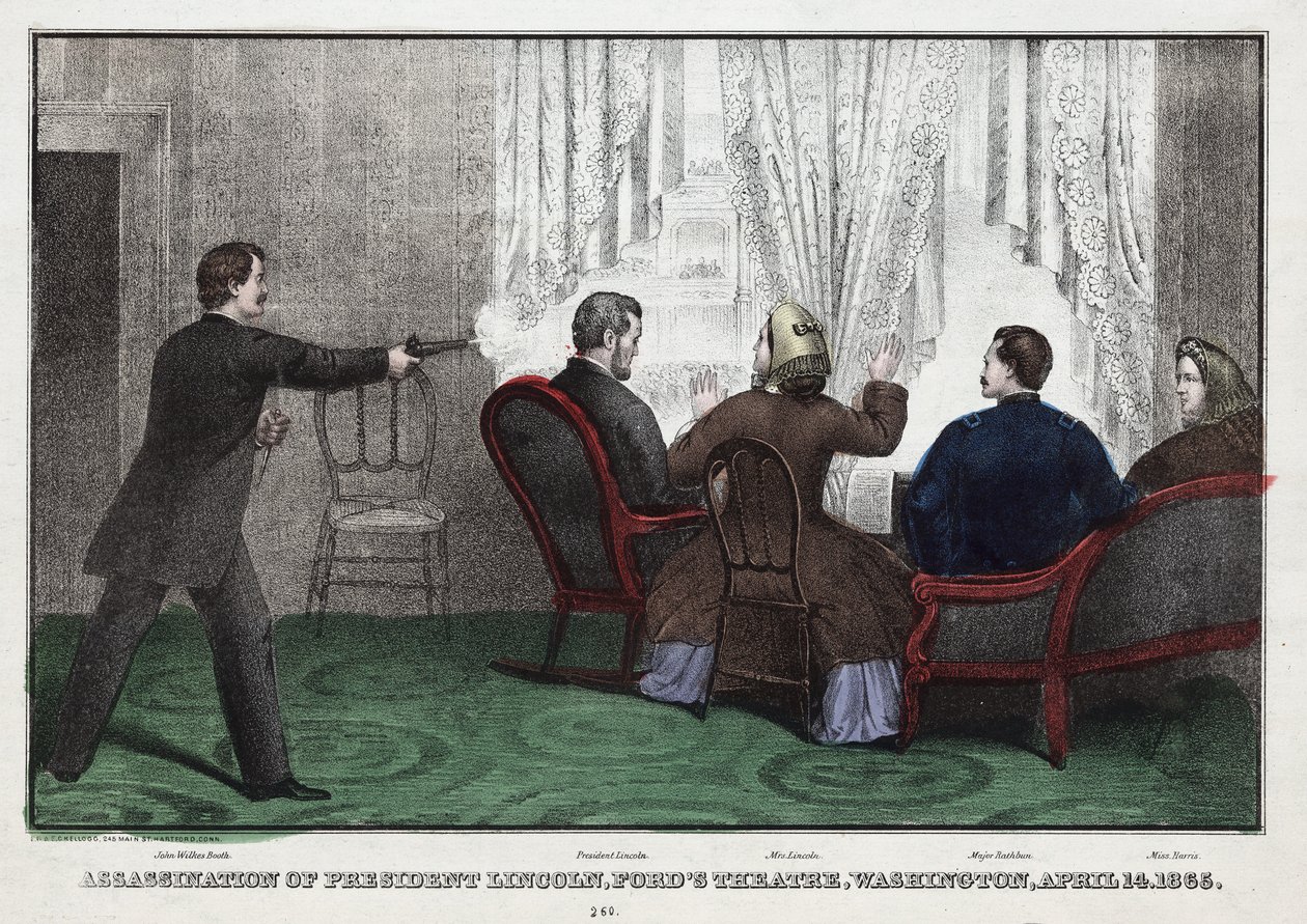 Assassinio del Presidente Lincoln, Teatro Ford, Washington, 14 aprile da American School