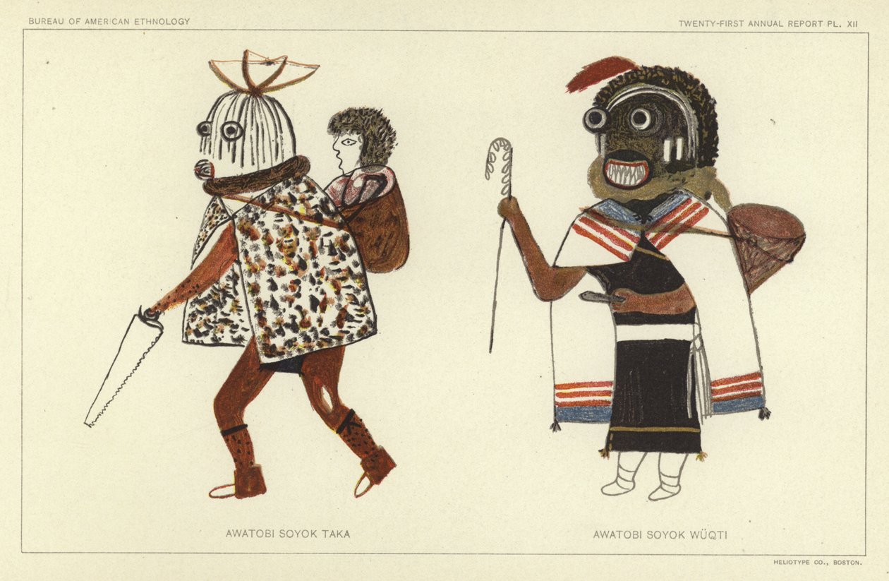 Awatobi Soyok Taka, Awatobi Soyok Wuqti (litografia a colori) da American School