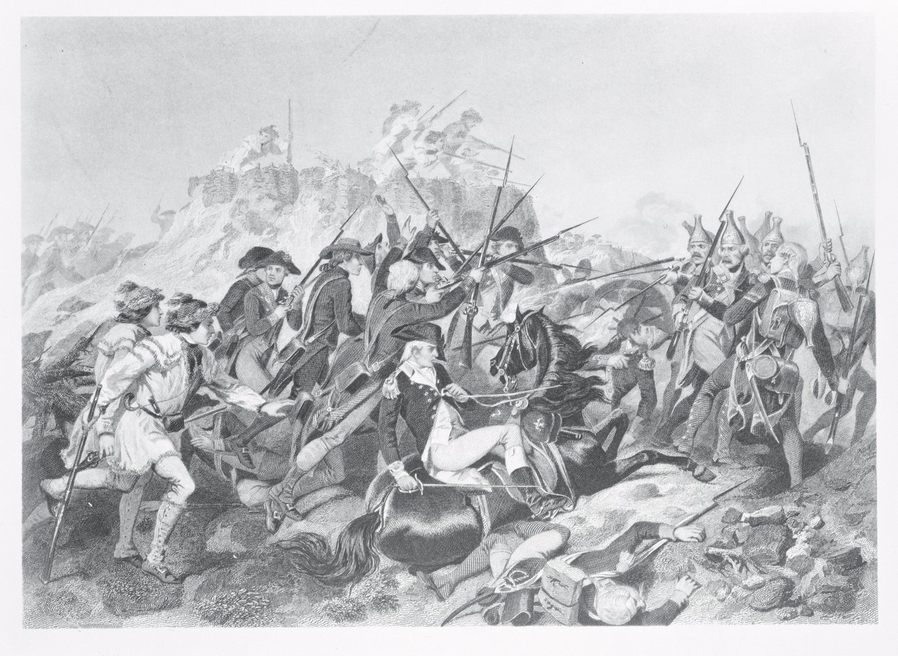 Battaglia di Saratoga - Il generale Arnold ferito nell
