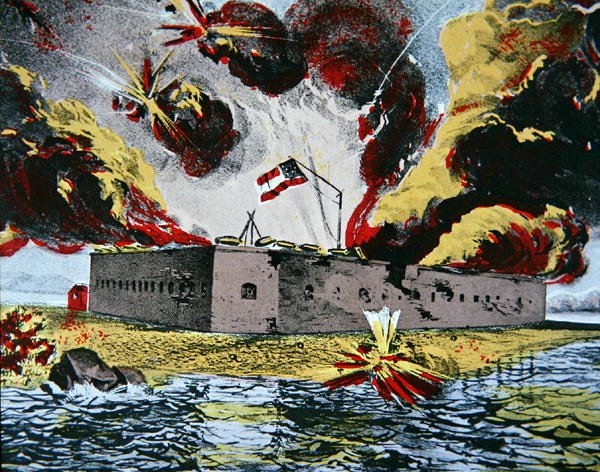 Bombardamento di Fort Pulaski, Cockspur Island, Georgia da American School