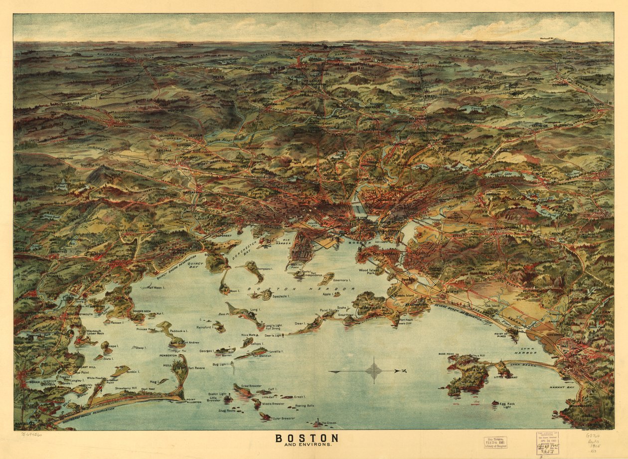 Boston e dintorni, c.1905 da American School