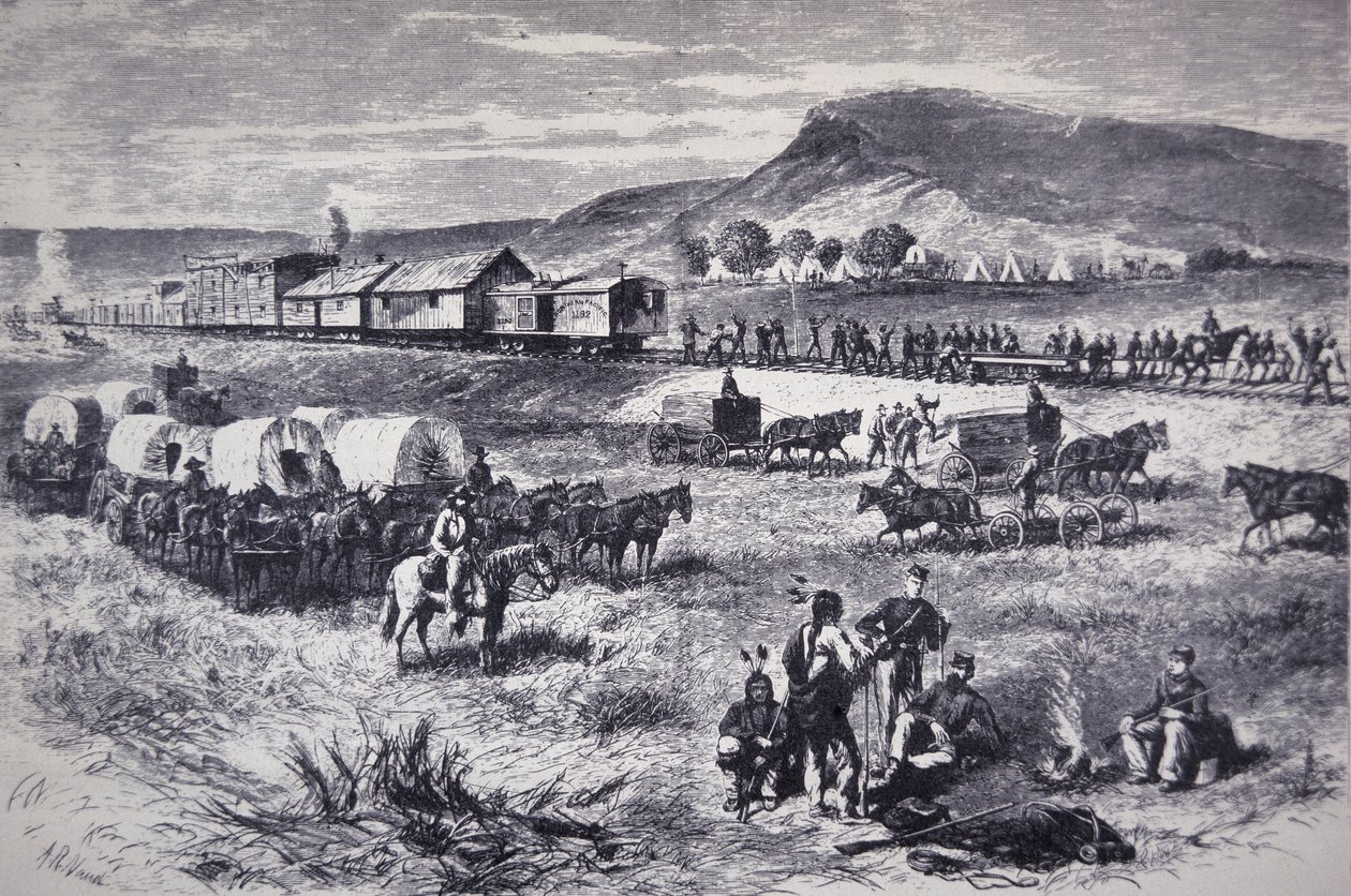 Costruzione della Northern Pacific Railroad, da 