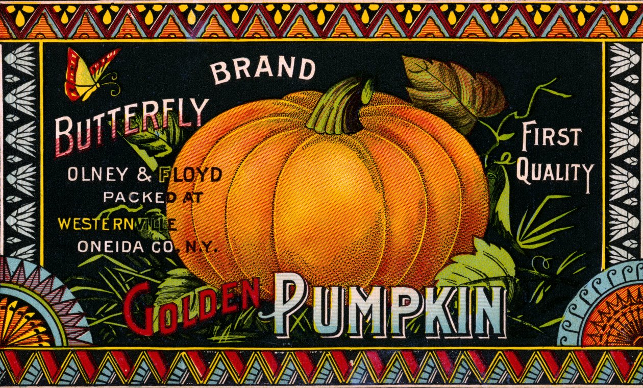 Etichetta del prodotto Butterfly Golden Pumpkin da American School
